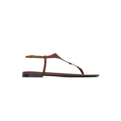 YSL CASSANDRA SANDALS IN SMOOTH LEATHER 841570AADF02603
